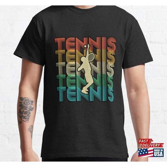 Other - Retro Tennis Classic Tshirt Unisex